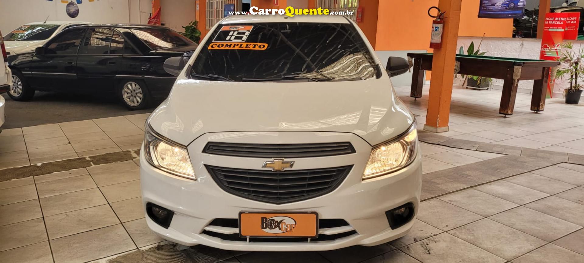 CHEVROLET   ONIX HATCH JOY 1.0 8V FLEX 5P MEC.   BRANCO 2018 1.0 FLEX - Loja
