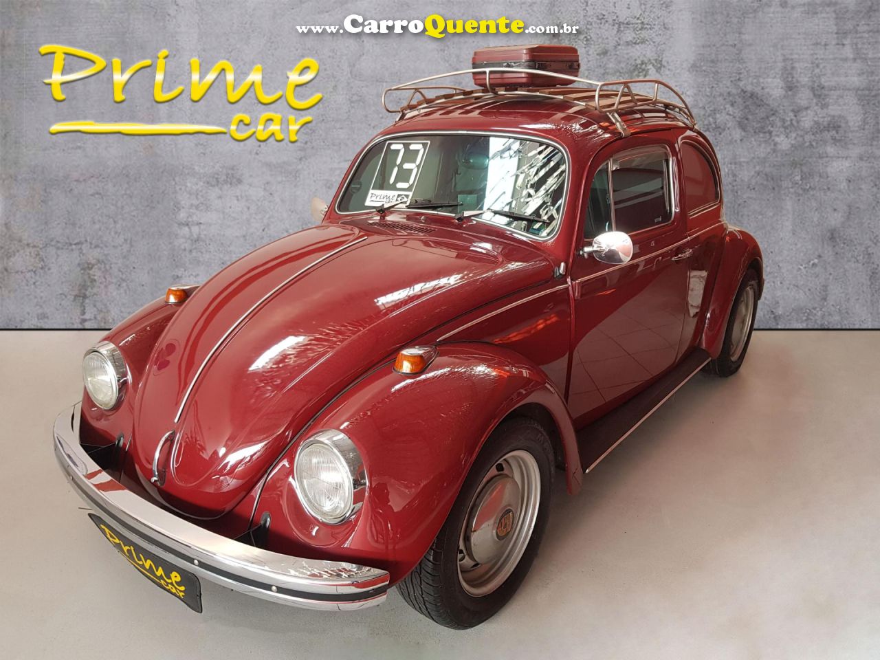VOLKSWAGEN   FUSCA   VERMELHO 1973 1500 GASOLINA - Loja