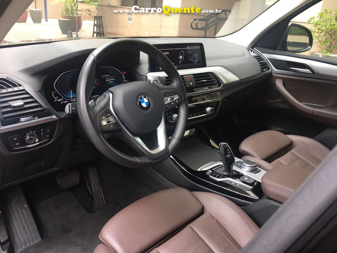 BMW   X3 XDRIVE 30E TURBO AUT. (HÍBRIDO)   CINZA 2021 2.0 GASOLINA E ELÉTRICO - Loja