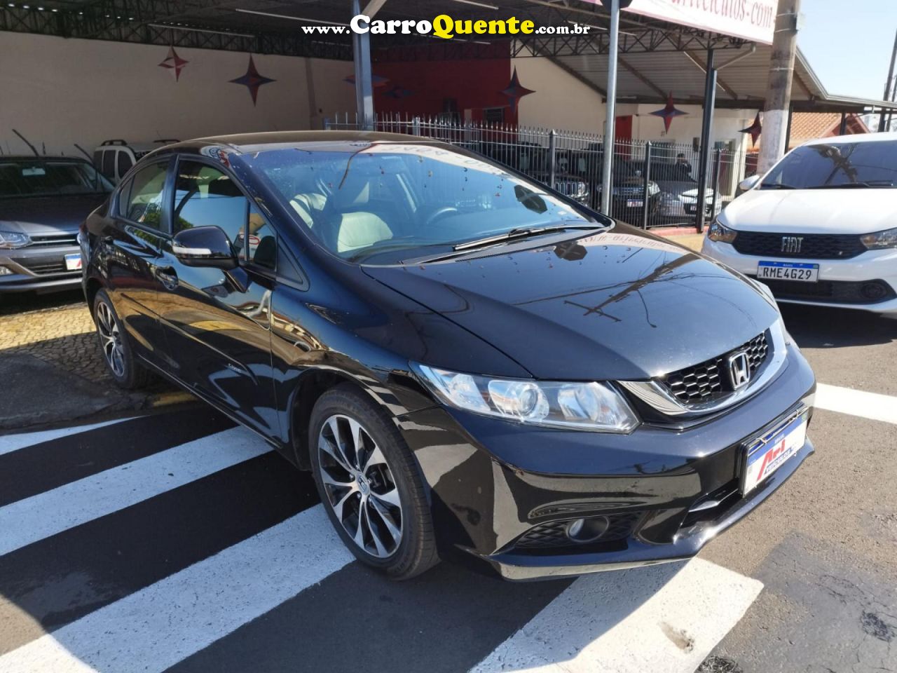 HONDA   CIVIC SEDAN LXR 2.0 FLEXONE 16V AUT. 4P   PRETO 2015 2.0 FLEX - Loja