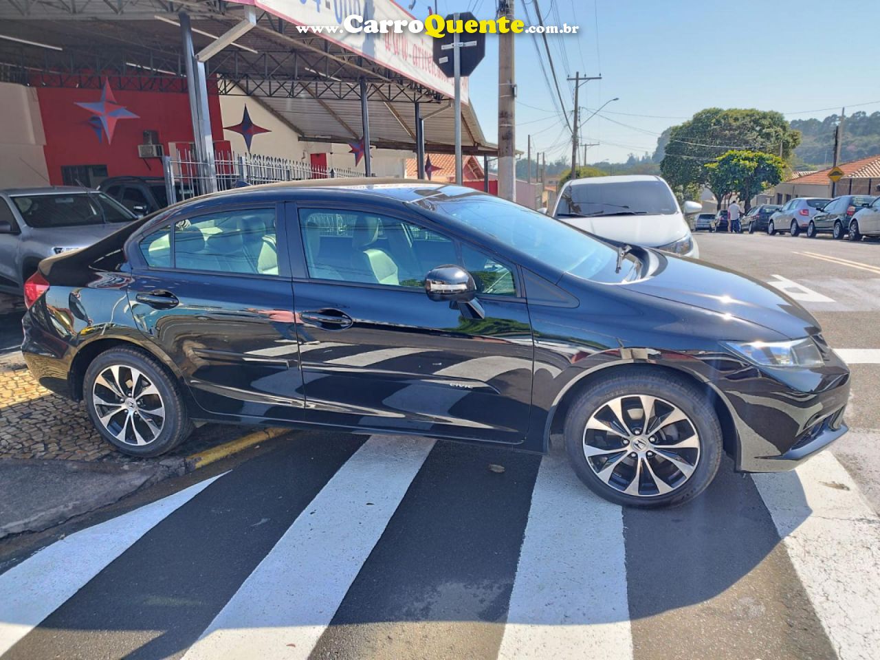HONDA   CIVIC SEDAN LXR 2.0 FLEXONE 16V AUT. 4P   PRETO 2015 2.0 FLEX - Loja