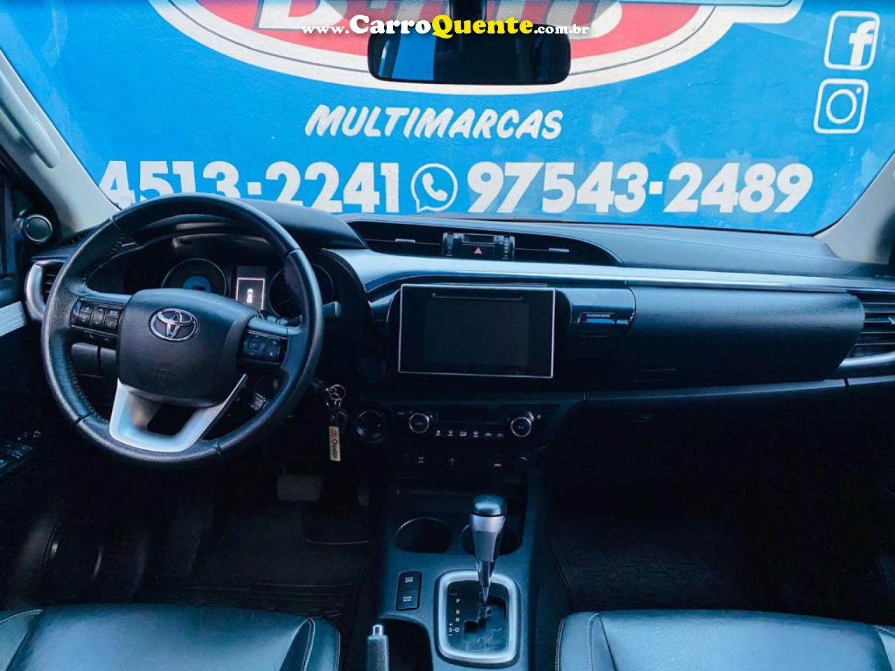 TOYOTA   HILUX CD SRV 4X4 2.8 TDI DIESEL AUT.   VERMELHO 2016 2.8 DIESEL - Loja