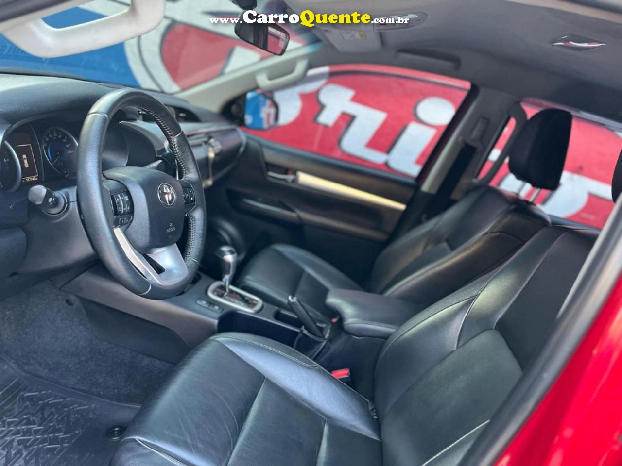 TOYOTA   HILUX CD SRV 4X4 2.8 TDI DIESEL AUT.   VERMELHO 2016 2.8 DIESEL - Loja