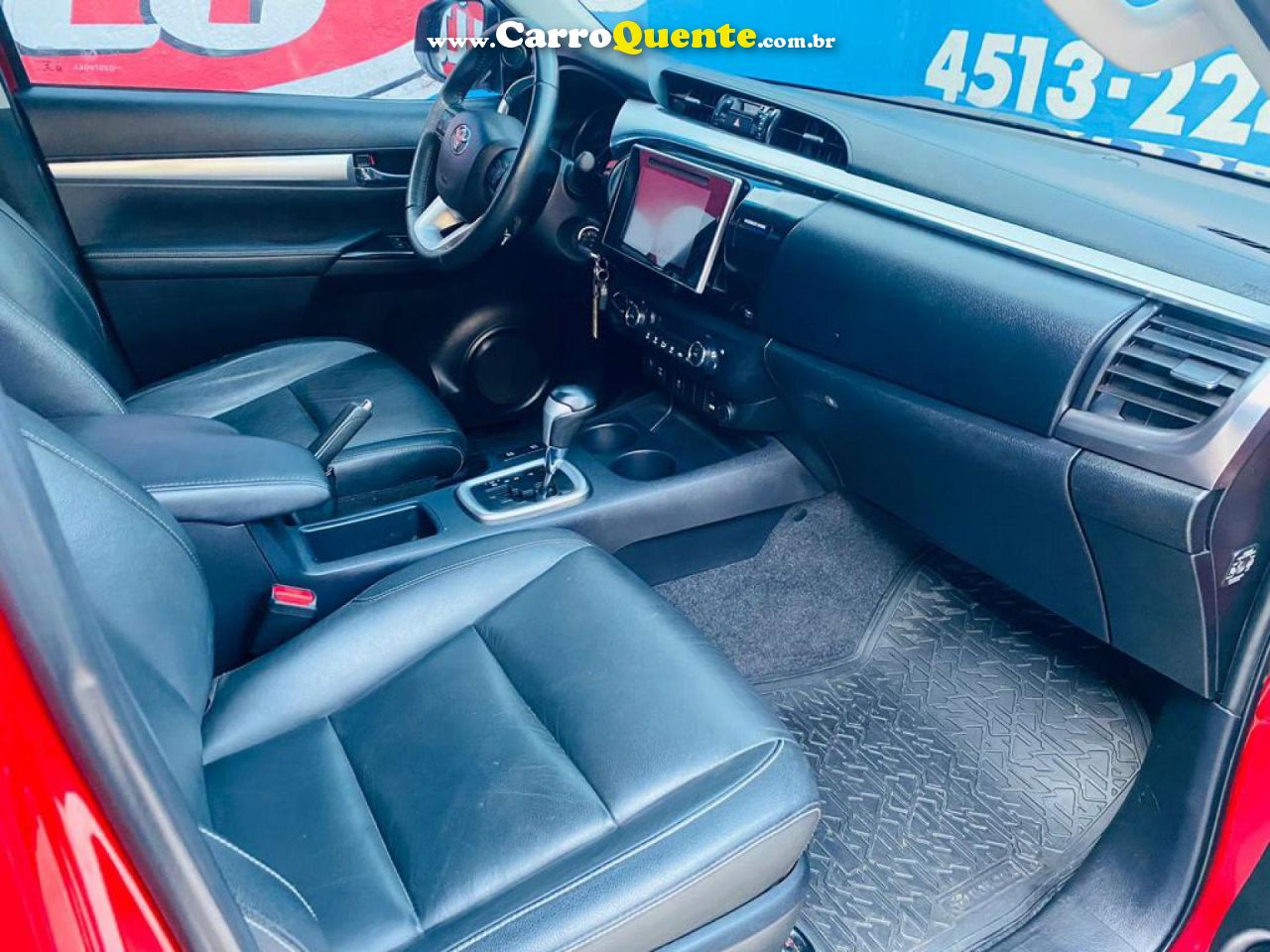 TOYOTA   HILUX CD SRV 4X4 2.8 TDI DIESEL AUT.   VERMELHO 2016 2.8 DIESEL - Loja