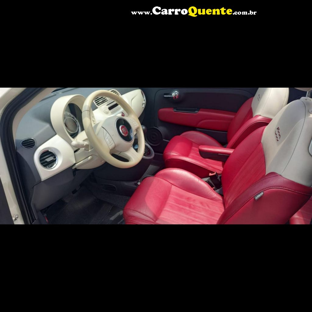 FIAT   500 CABRIO500 COUPE GUCCIFLEX 1.4 AUT.   BRANCO 2014 1.4 FLEX - Loja