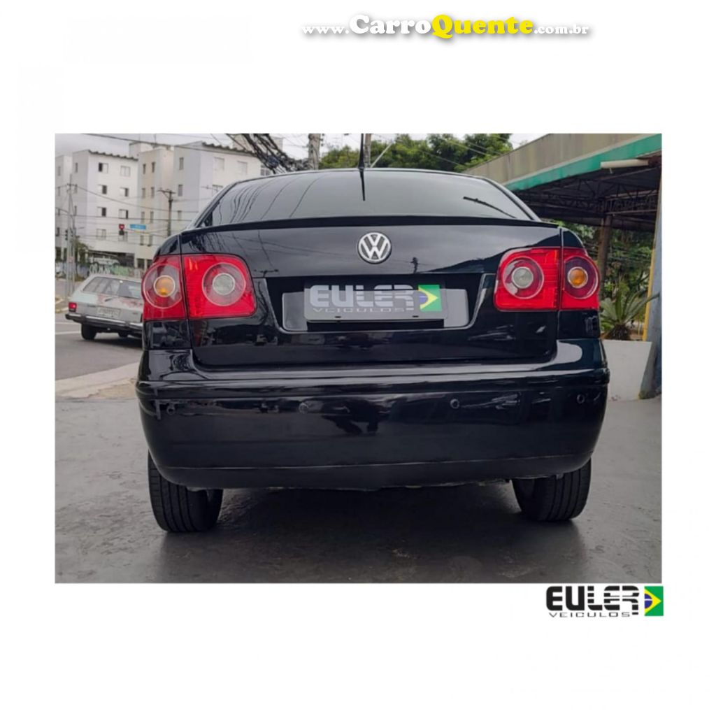 VOLKSWAGEN   POLO SEDAN 1.6 MI TOTAL FLEX 8V 4P   PRETO 2008 1.6 FLEX - Loja