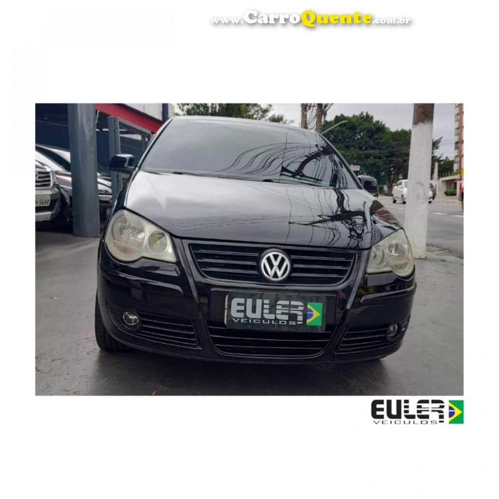 VOLKSWAGEN   POLO SEDAN 1.6 MI TOTAL FLEX 8V 4P   PRETO 2008 1.6 FLEX - Loja