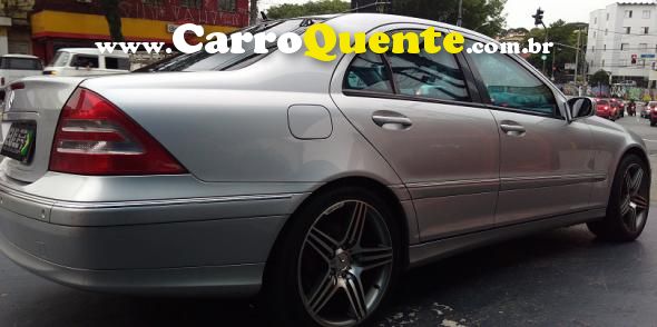 MERCEDES-BENZ   C-320 AVANTGARDE 3.2 V6 24V 4P AUT.   PRATA 2002 3.2 GASOLINA - Loja