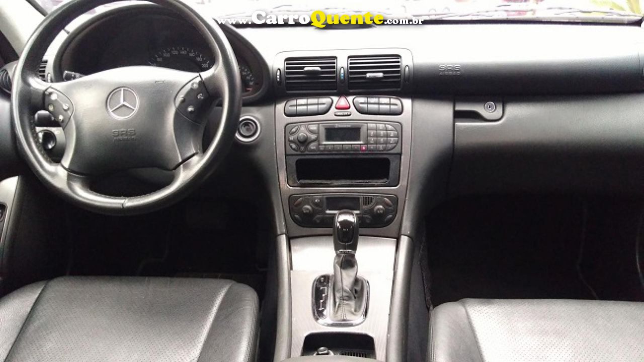 MERCEDES-BENZ   C-320 AVANTGARDE 3.2 V6 24V 4P AUT.   PRATA 2002 3.2 GASOLINA - Loja