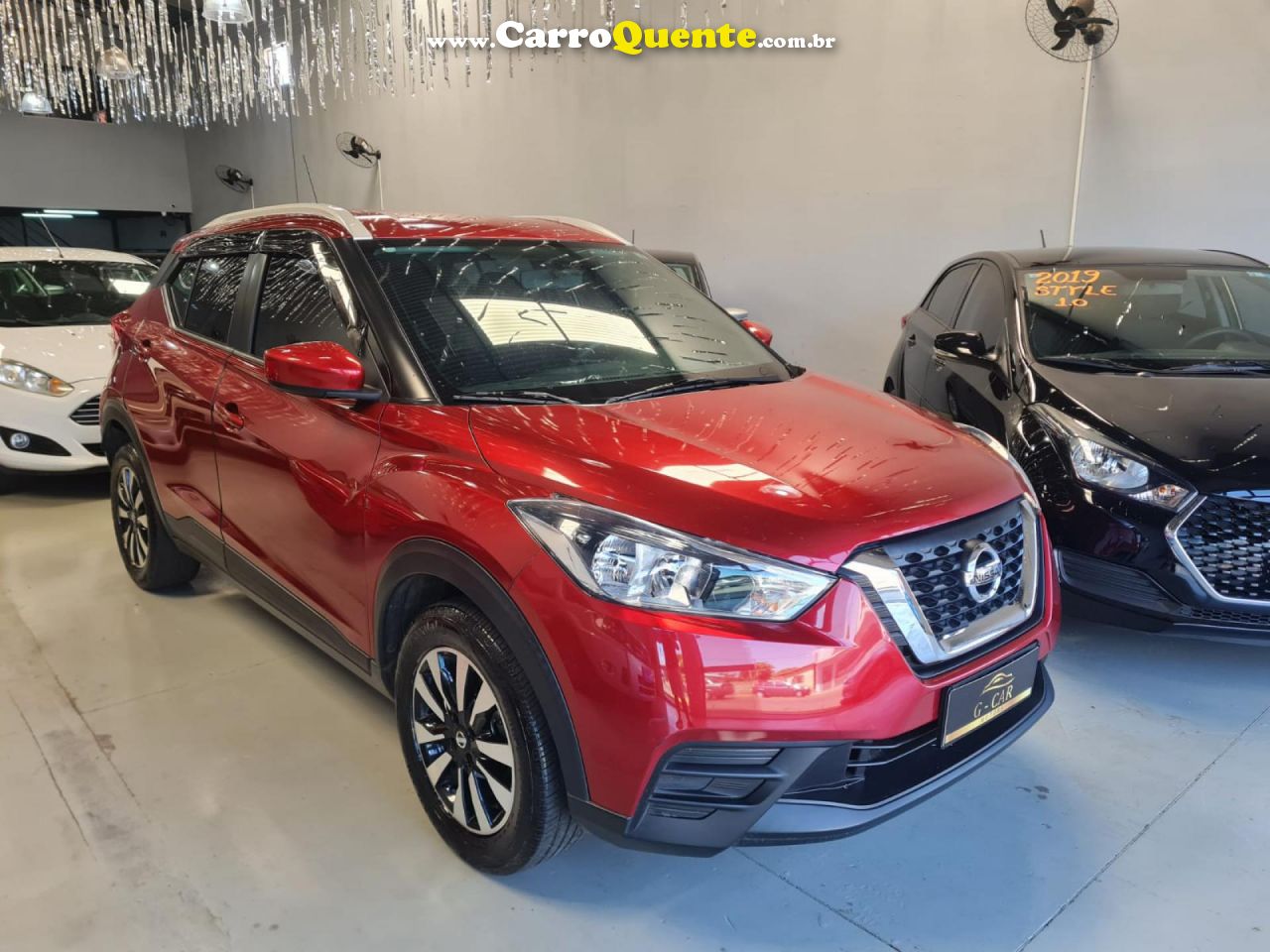 NISSAN   KICKS S 1.6 16V FLEX 5P AUT.   VERMELHO 2019 1.6 FLEX - Loja