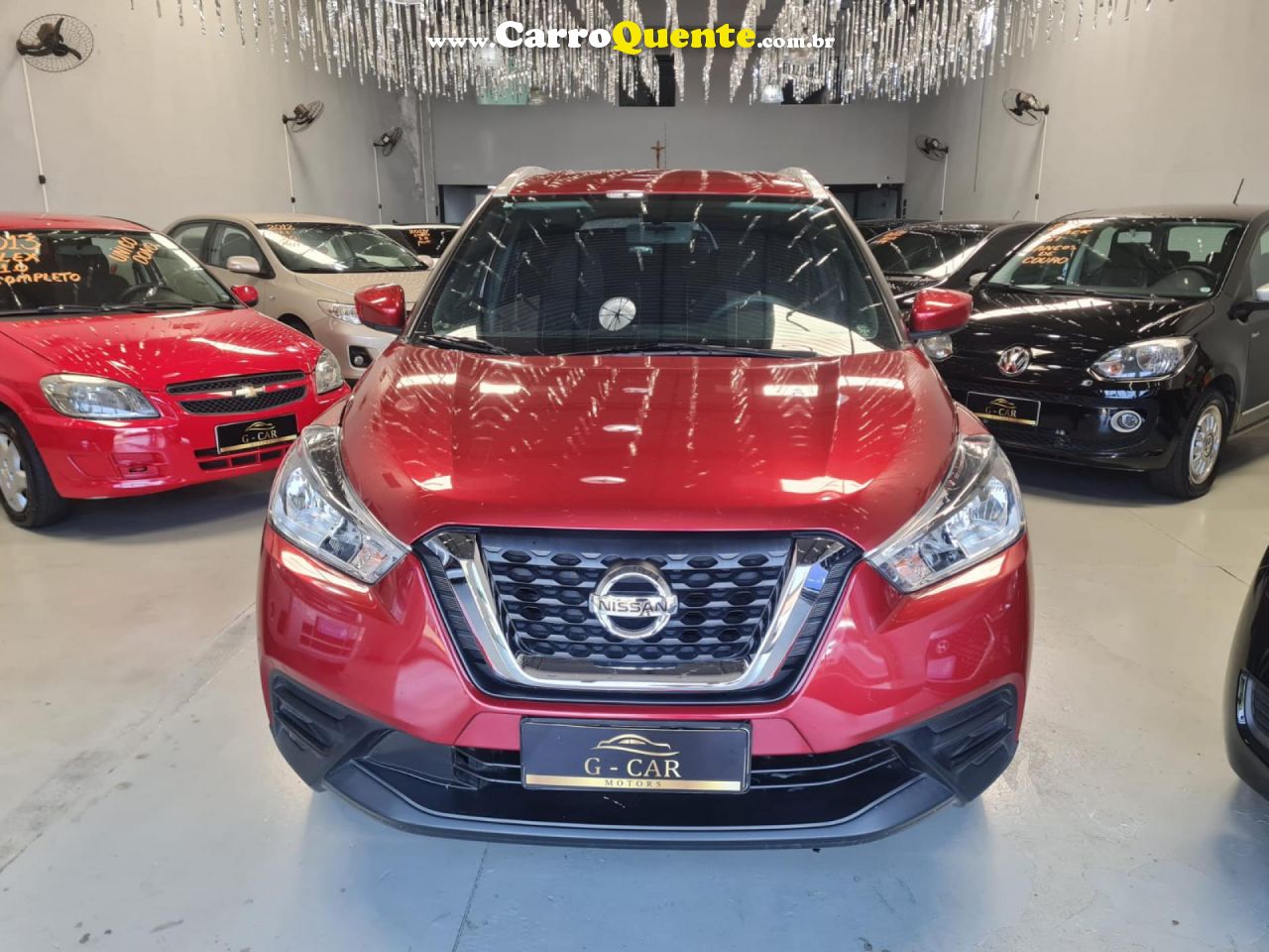 NISSAN   KICKS S 1.6 16V FLEX 5P AUT.   VERMELHO 2019 1.6 FLEX - Loja