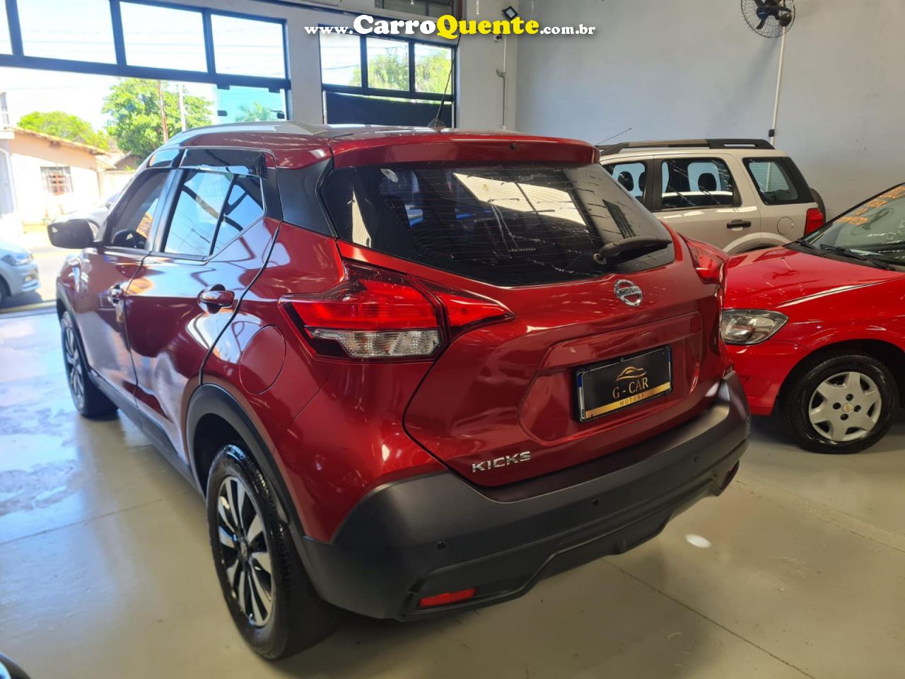 NISSAN   KICKS S 1.6 16V FLEX 5P AUT.   VERMELHO 2019 1.6 FLEX - Loja