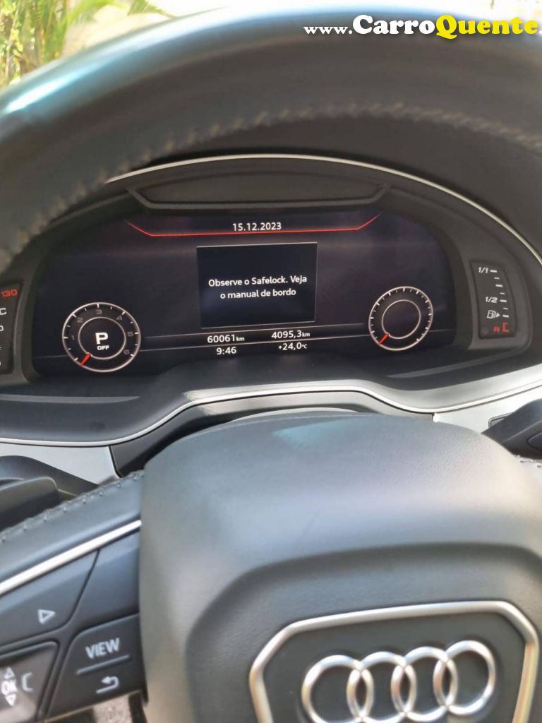 AUDI   Q7 3.0 V6 TFSI  QUAT.TIP.5P PERFORMANCE   PRETO 2018 3.0 TD GASOLINA - Loja