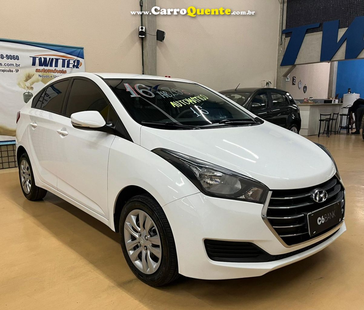 HYUNDAI   HB20S C.STYLEC.PLUS1.6 FLEX 16V AUT. 4P   BRANCO 2016 1.6 FLEX - Loja