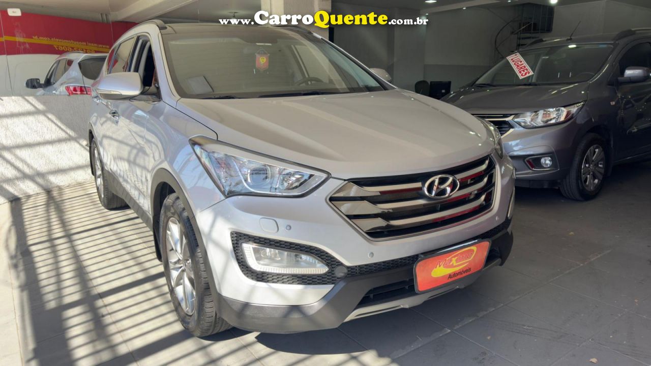 HYUNDAI   GRAND SANTA FÉ  3.3 V6 4X4 TIPTRONIC   PRATA 2015 3.3 GASOLINA - Loja