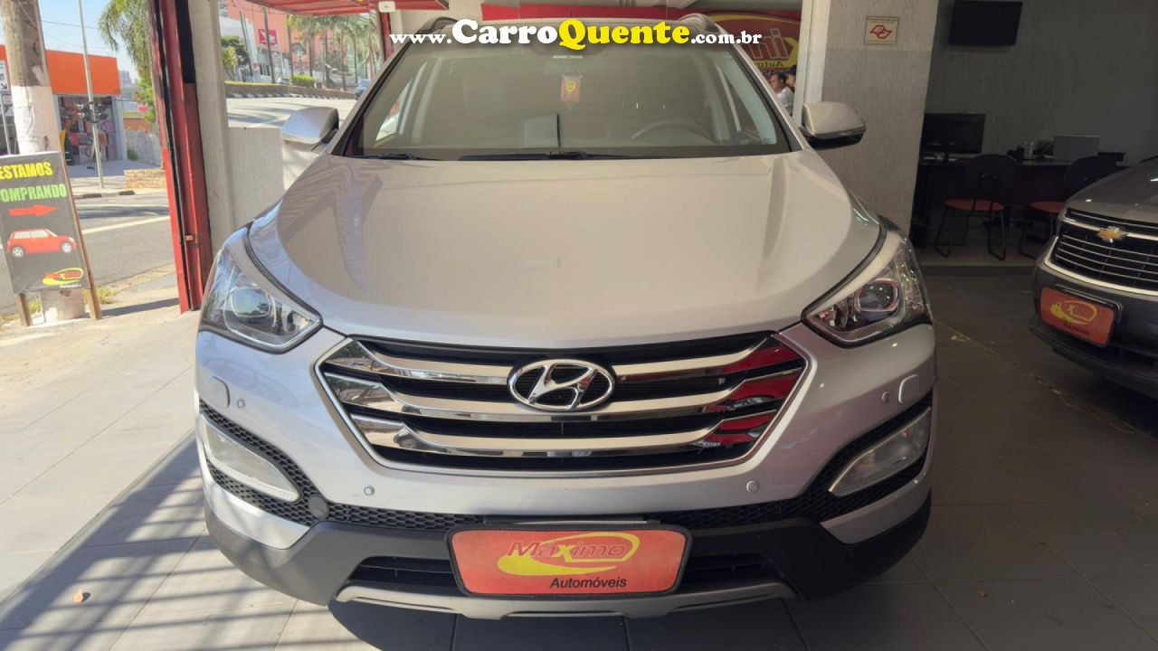 HYUNDAI   GRAND SANTA FÉ  3.3 V6 4X4 TIPTRONIC   PRATA 2015 3.3 GASOLINA - Loja