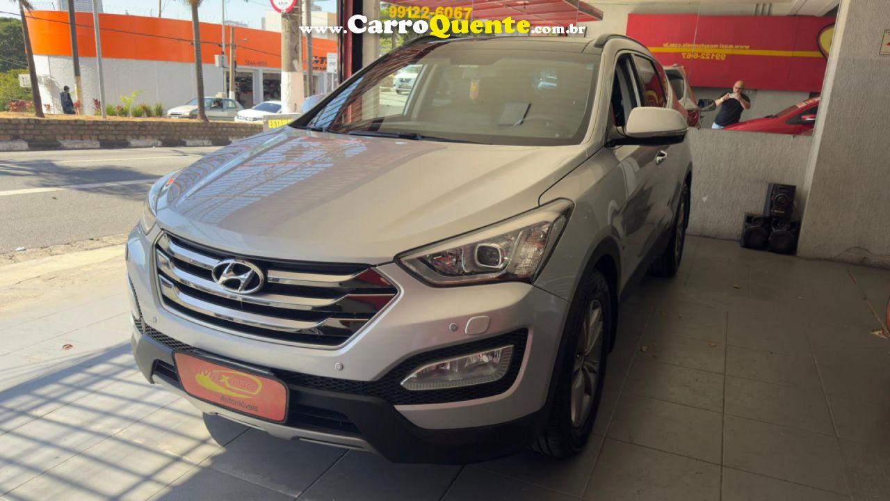 HYUNDAI   GRAND SANTA FÉ  3.3 V6 4X4 TIPTRONIC   PRATA 2015 3.3 GASOLINA - Loja