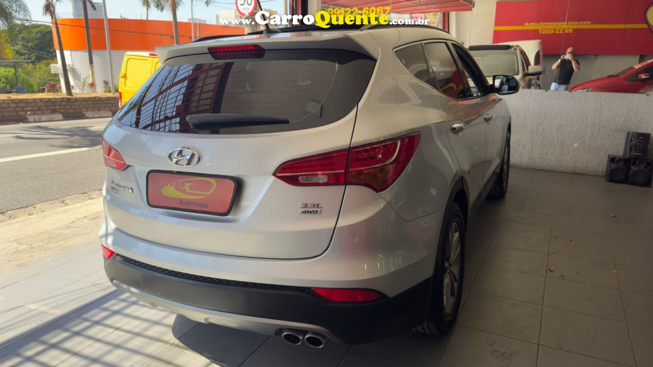 HYUNDAI   GRAND SANTA FÉ  3.3 V6 4X4 TIPTRONIC   PRATA 2015 3.3 GASOLINA - Loja