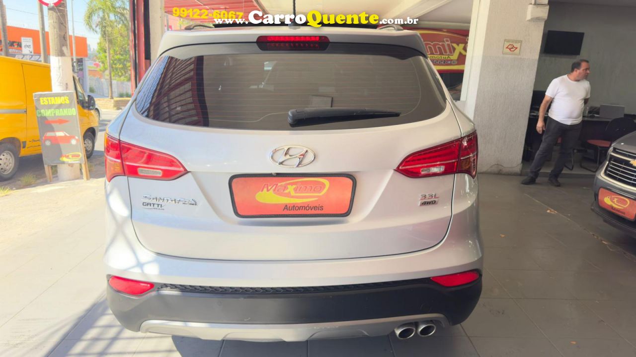 HYUNDAI   GRAND SANTA FÉ  3.3 V6 4X4 TIPTRONIC   PRATA 2015 3.3 GASOLINA - Loja