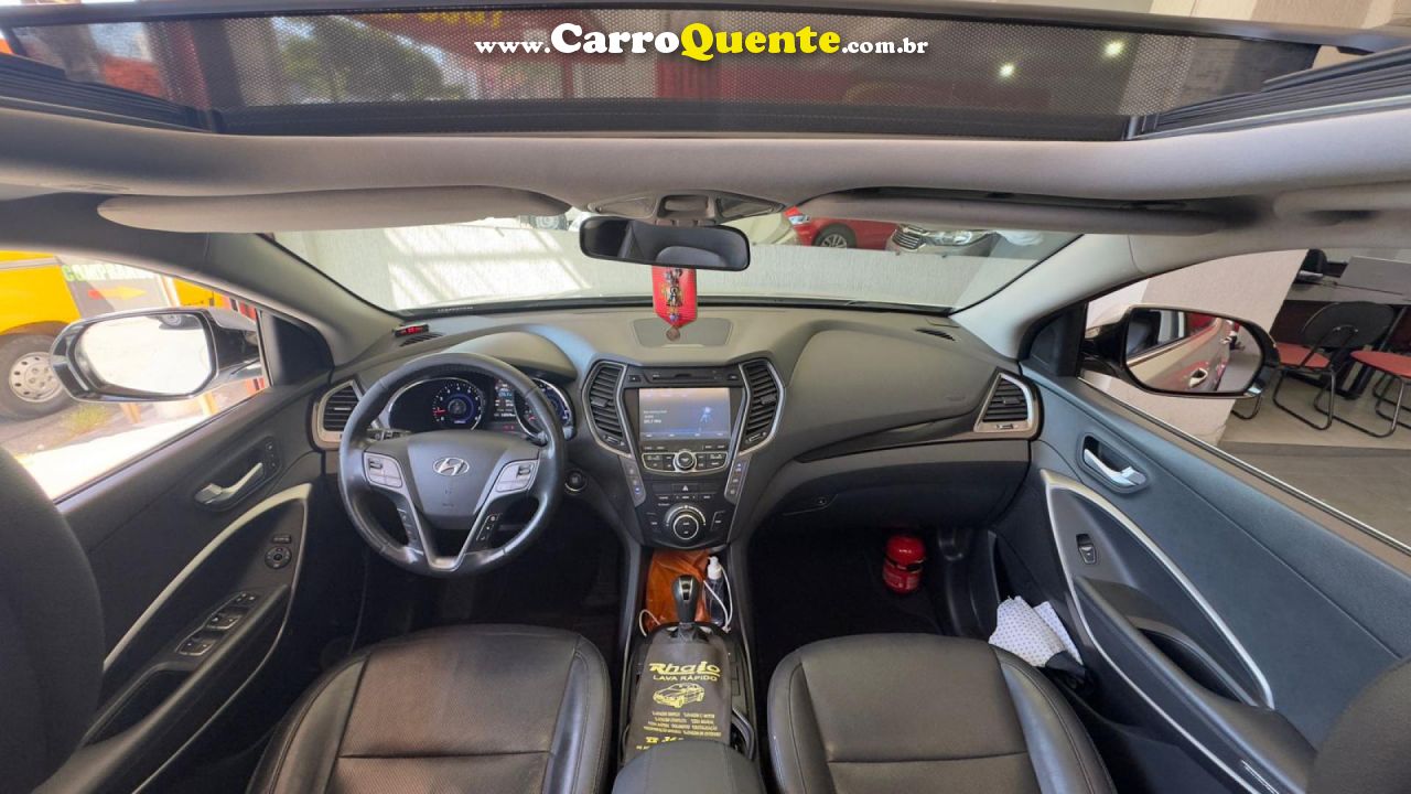 HYUNDAI   GRAND SANTA FÉ  3.3 V6 4X4 TIPTRONIC   PRATA 2015 3.3 GASOLINA - Loja