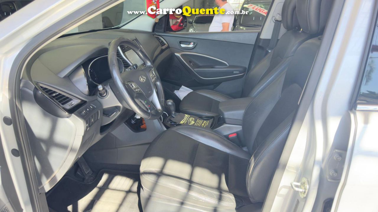 HYUNDAI   GRAND SANTA FÉ  3.3 V6 4X4 TIPTRONIC   PRATA 2015 3.3 GASOLINA - Loja