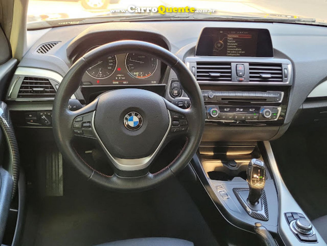 BMW   120IA SPORT 2.0ACTIVEFLEX 16V AUT.   PRETO 2016 2.0 FLEX - Loja
