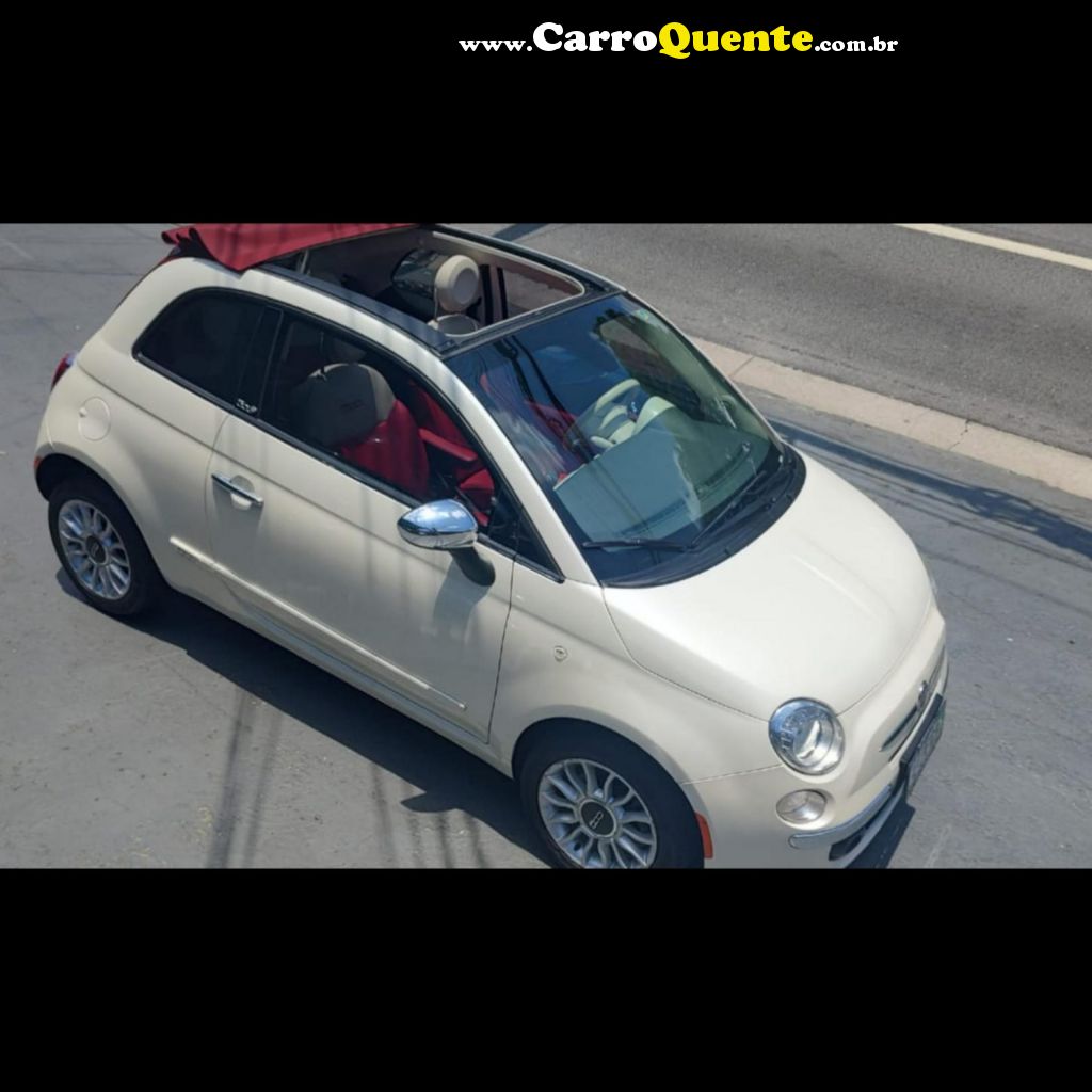 FIAT   500 CABRIO500 COUPE GUCCIFLEX 1.4 AUT.   BRANCO 2014 1.4 FLEX - Loja