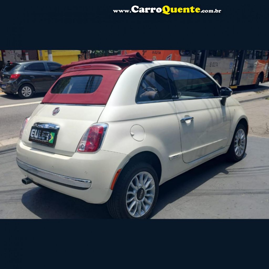 FIAT   500 CABRIO500 COUPE GUCCIFLEX 1.4 AUT.   BRANCO 2014 1.4 FLEX - Loja