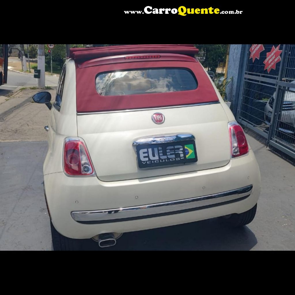 FIAT   500 CABRIO500 COUPE GUCCIFLEX 1.4 AUT.   BRANCO 2014 1.4 FLEX - Loja