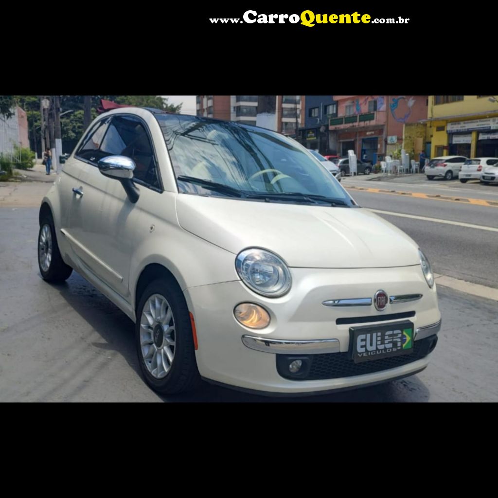 FIAT   500 CABRIO500 COUPE GUCCIFLEX 1.4 AUT.   BRANCO 2014 1.4 FLEX - Loja