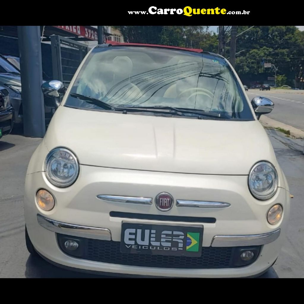 FIAT   500 CABRIO500 COUPE GUCCIFLEX 1.4 AUT.   BRANCO 2014 1.4 FLEX - Loja