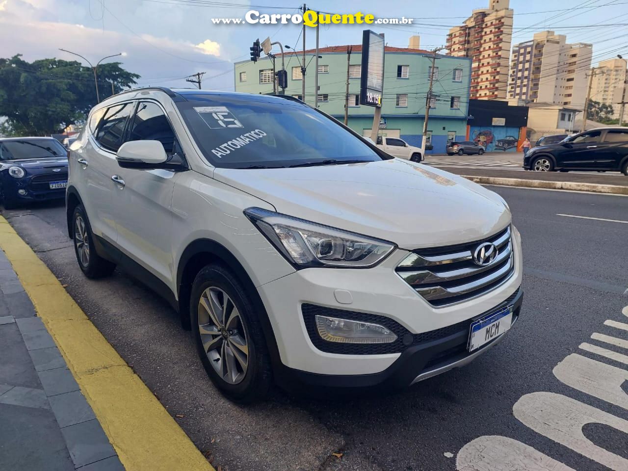 HYUNDAI   GRAND SANTA FÉ  3.3 V6 4X4 TIPTRONIC   BRANCO 2015 3.3 GASOLINA - Loja