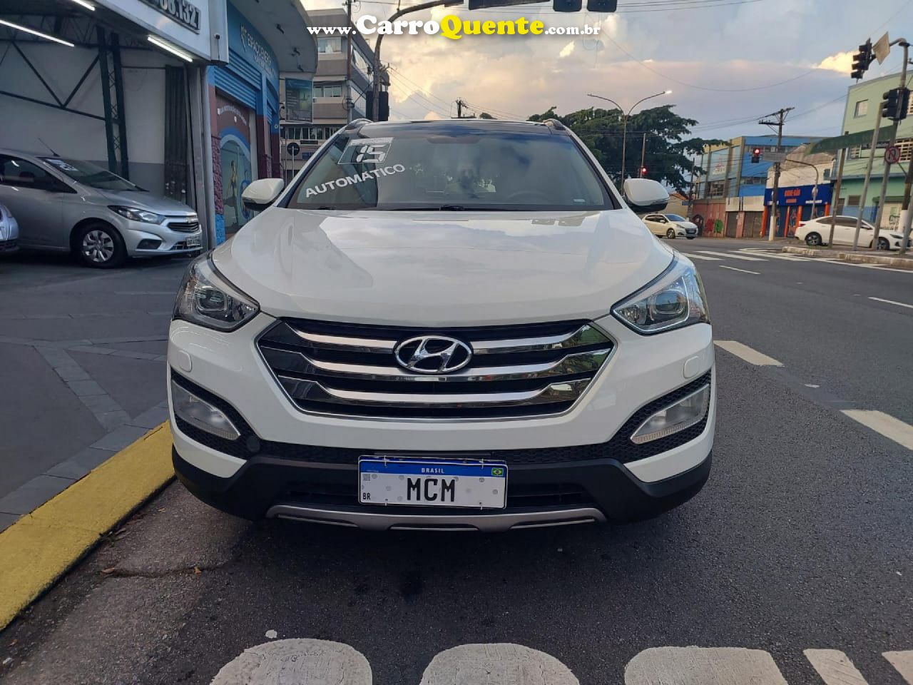 HYUNDAI   GRAND SANTA FÉ  3.3 V6 4X4 TIPTRONIC   BRANCO 2015 3.3 GASOLINA - Loja