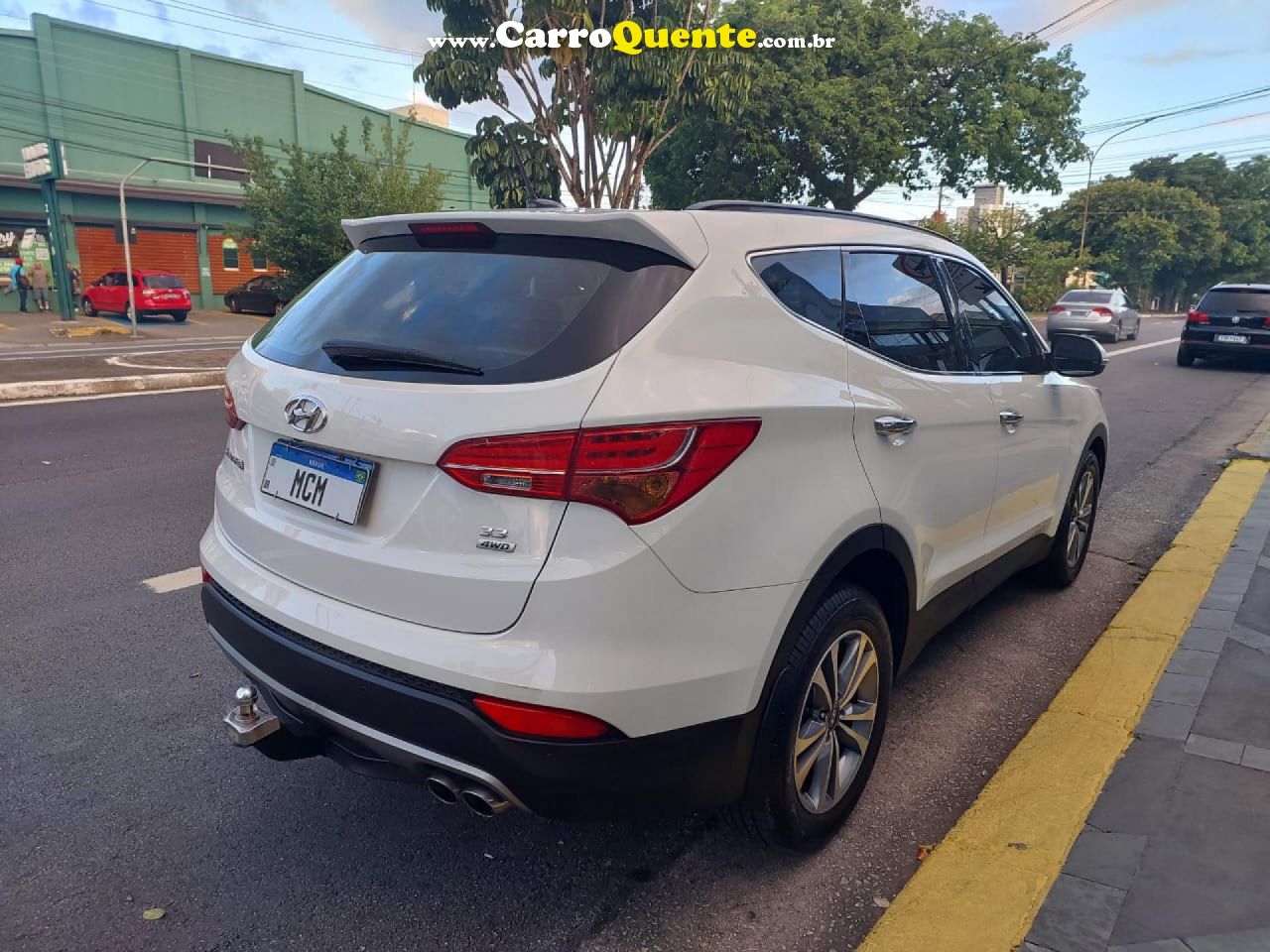 HYUNDAI   GRAND SANTA FÉ  3.3 V6 4X4 TIPTRONIC   BRANCO 2015 3.3 GASOLINA - Loja