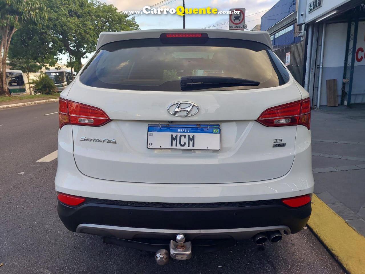 HYUNDAI   GRAND SANTA FÉ  3.3 V6 4X4 TIPTRONIC   BRANCO 2015 3.3 GASOLINA - Loja