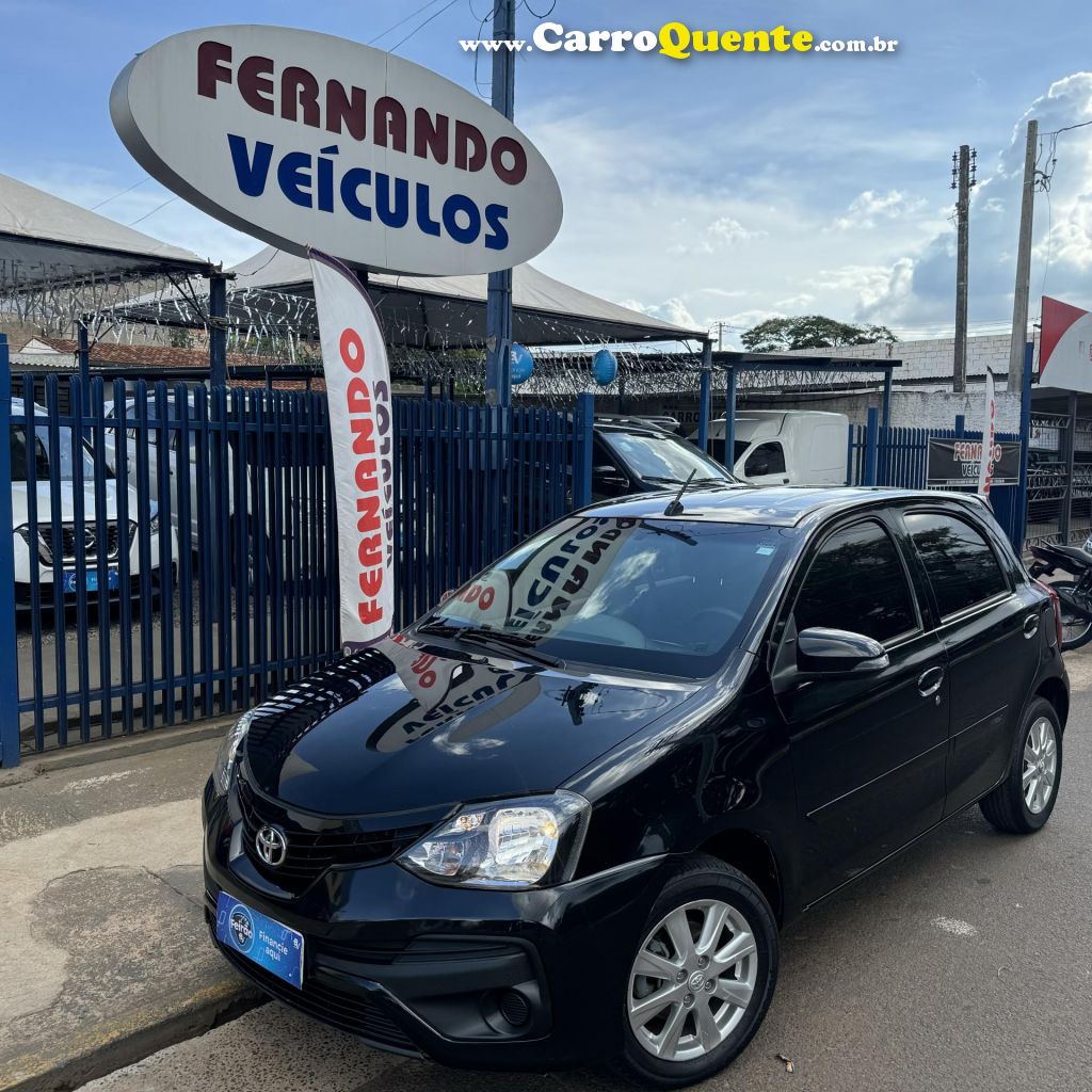 TOYOTA   ETIOS X PLUS 1.5 FLEX 16V 5P AUT.   PRETO 2020 1.5 FLEX - Loja