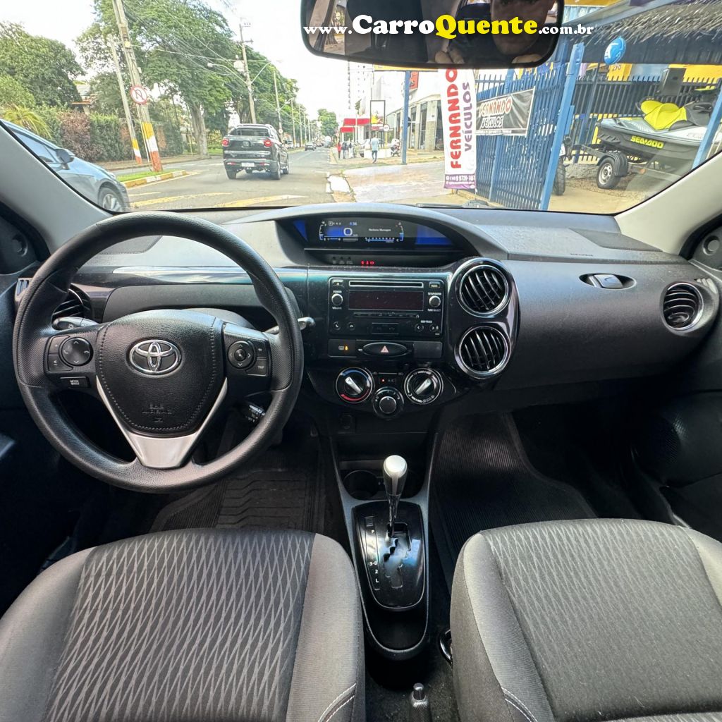 TOYOTA   ETIOS X PLUS 1.5 FLEX 16V 5P AUT.   PRETO 2020 1.5 FLEX - Loja