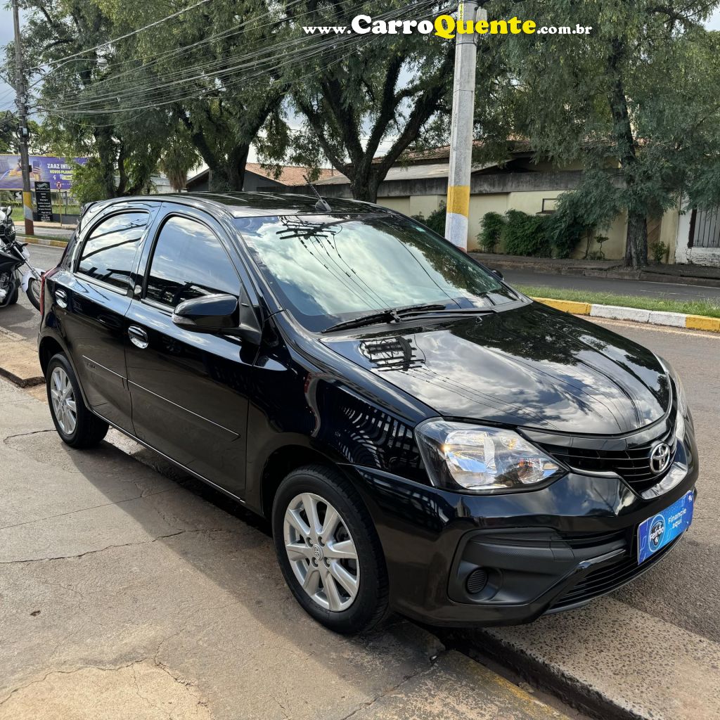 TOYOTA   ETIOS X PLUS 1.5 FLEX 16V 5P AUT.   PRETO 2020 1.5 FLEX - Loja