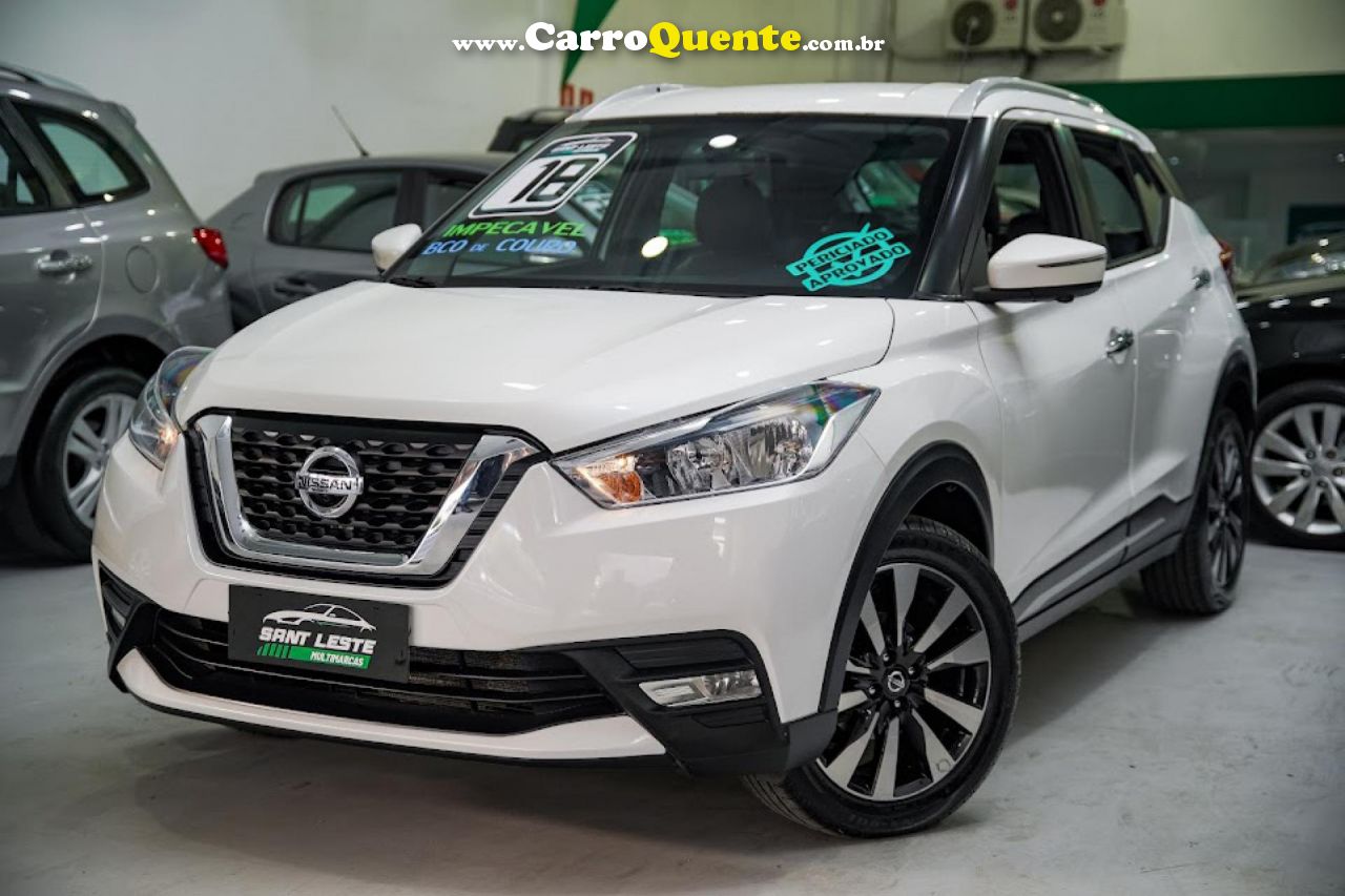 NISSAN   KICKS SL 1.6 16V FLEXSTAR 5P AUT.   BRANCO 2018 1.6 GASOLINA - Loja