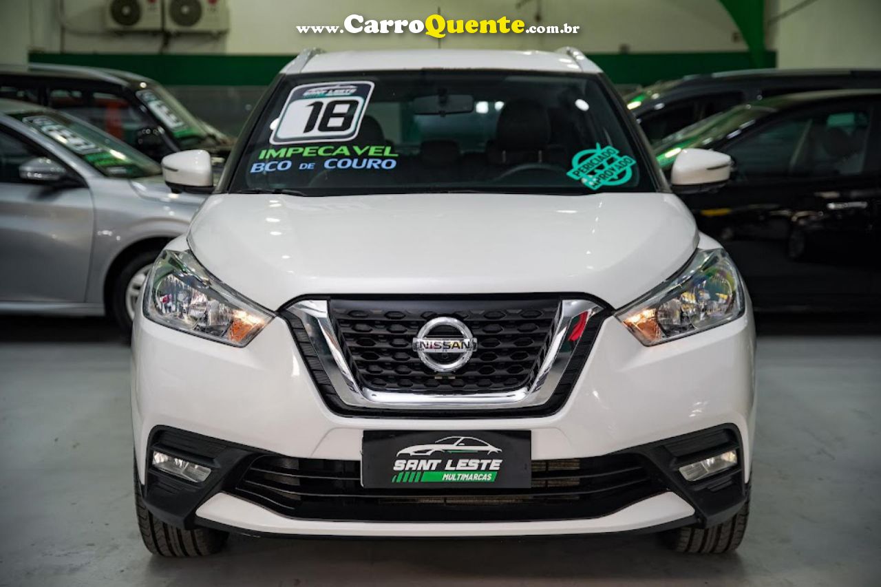 NISSAN   KICKS SL 1.6 16V FLEXSTAR 5P AUT.   BRANCO 2018 1.6 GASOLINA - Loja