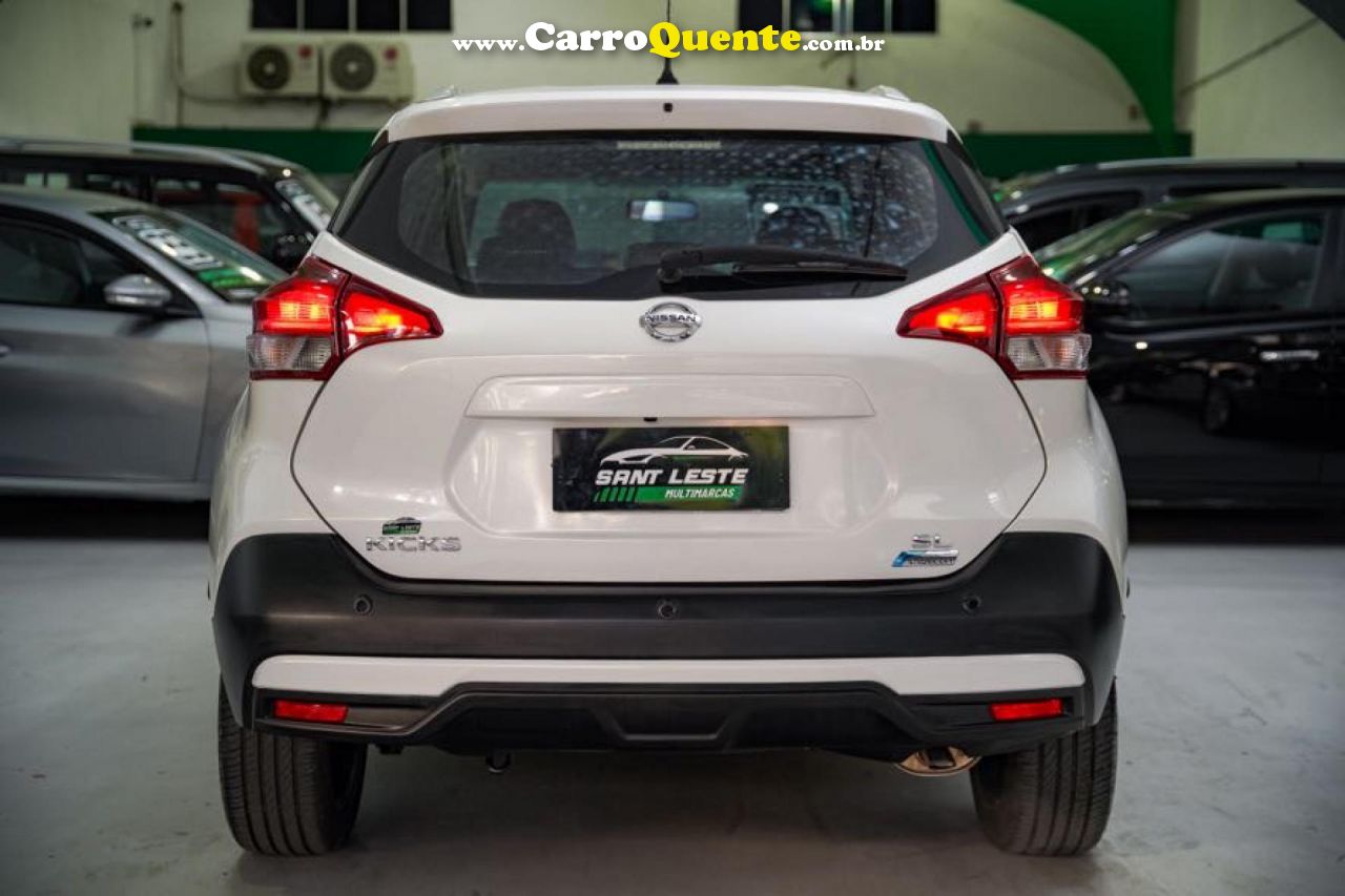 NISSAN   KICKS SL 1.6 16V FLEXSTAR 5P AUT.   BRANCO 2018 1.6 GASOLINA - Loja