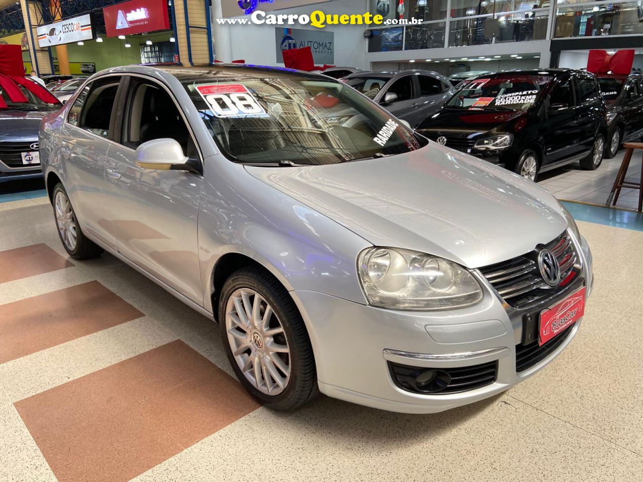 VOLKSWAGEN   JETTA 2.5 20V 150170CV TIPTRONIC   PRATA 2008 2.5 GASOLINA - Loja