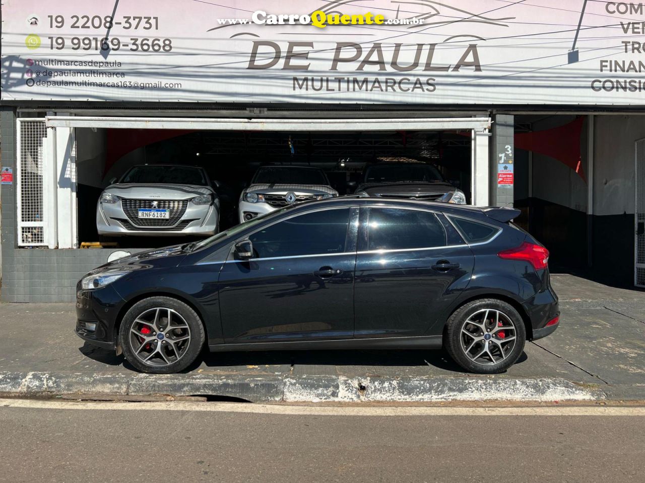 FORD   FOCUS TITATITA PLUS 2.0  FLEX 5P AUT.   PRETO 2017 2.0 FLEX - Loja