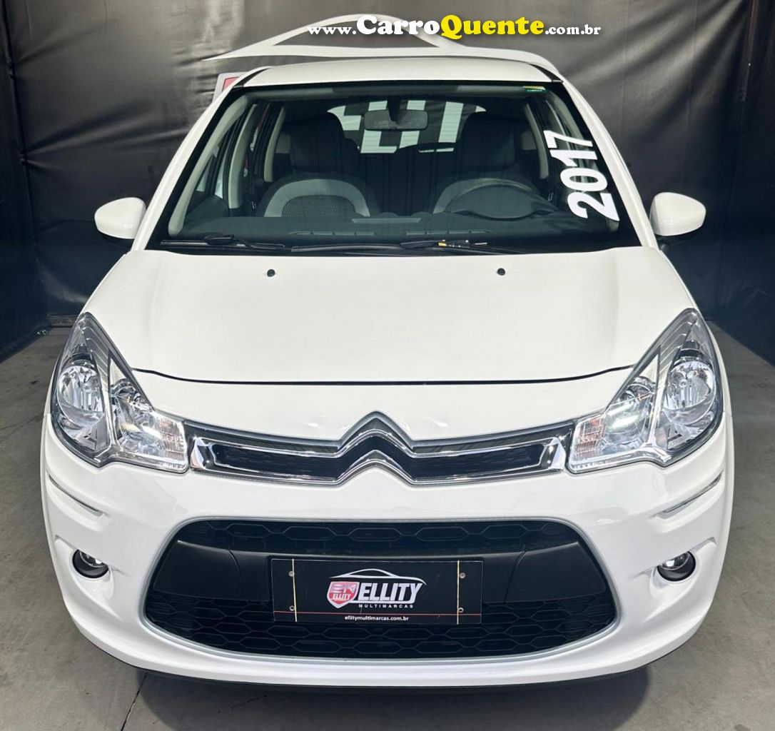 CITROËN   C3 ORIGINE PURE TECH 1.2 FLEX 12V MEC   BRANCO 2017 1.2 FLEX - Loja