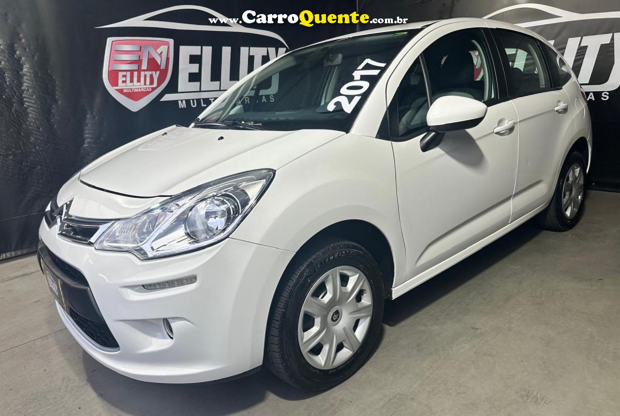 CITROËN   C3 ORIGINE PURE TECH 1.2 FLEX 12V MEC   BRANCO 2017 1.2 FLEX - Loja