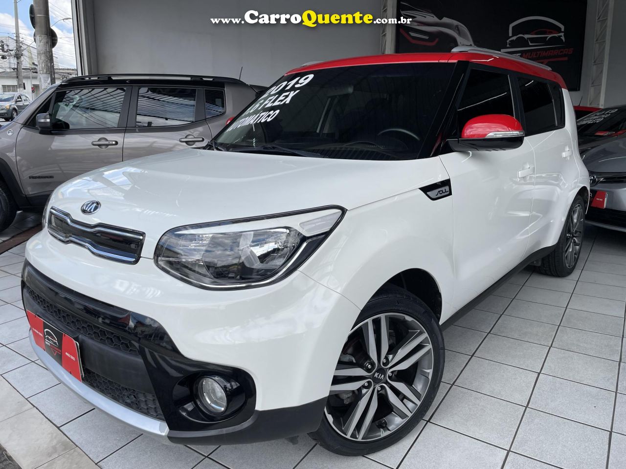 KIA   SOUL 1.6 1.6 16V FLEX AUT.   BRANCO 2019 1.6 GASOLINA - Loja