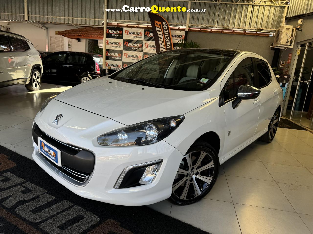 PEUGEOT   308 ROLAND GARROS 1.6 TURBO 16V 5P   BRANCO 2015 1.6 GASOLINA - Loja