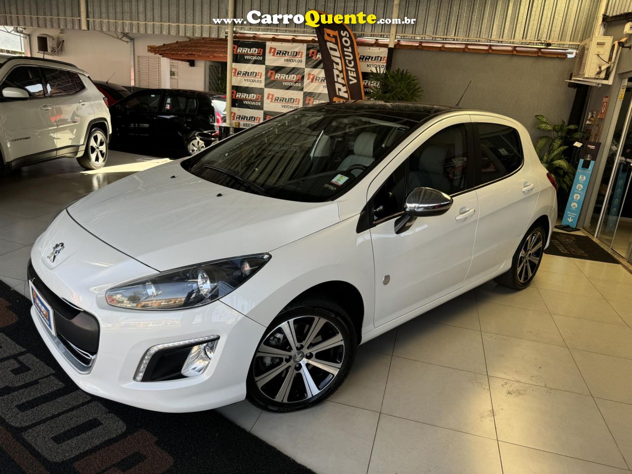 PEUGEOT   308 ROLAND GARROS 1.6 TURBO 16V 5P   BRANCO 2015 1.6 GASOLINA - Loja