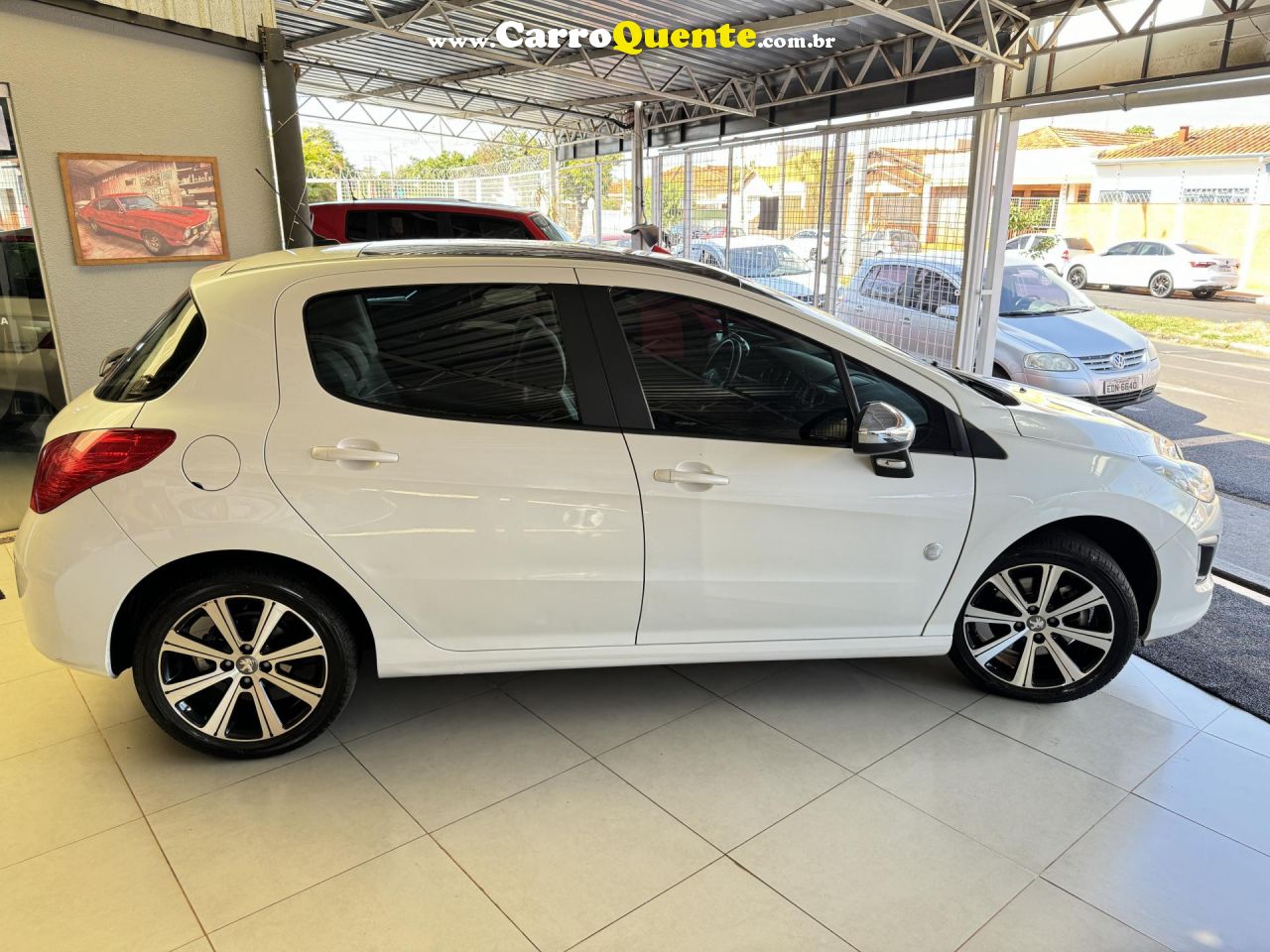 PEUGEOT   308 ROLAND GARROS 1.6 TURBO 16V 5P   BRANCO 2015 1.6 GASOLINA - Loja