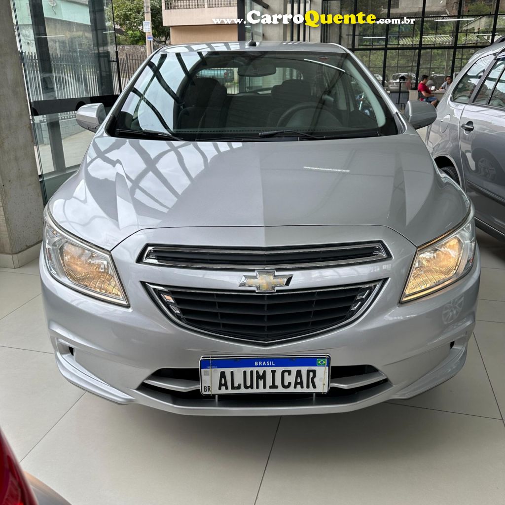 CHEVROLET   ONIX HATCH LT 1.0 8V FLEXPOWER 5P MEC.   PRATA 2014 1.0 FLEX - Loja